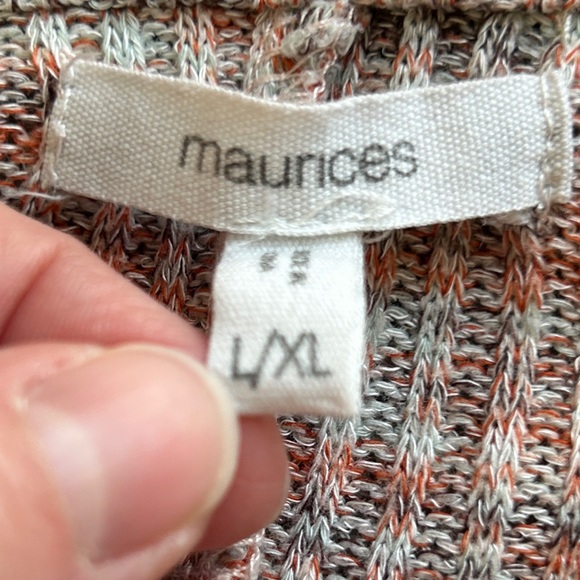 Maurices short sleeve open front top oversized Size L/XL - Picture 6 of 9